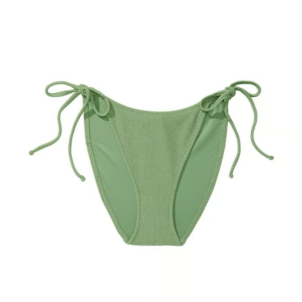 1179 NWT Pink Victoria Secret String Bikini Bottom Wild Grass Green Med